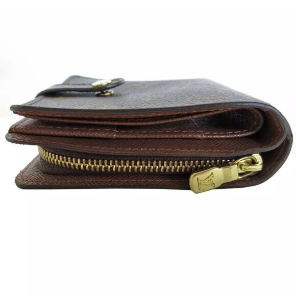 Auth LOUIS VUITTON Monogram Compact Zip Bifold Wallet Monogram canvas - Picture 4 of 10